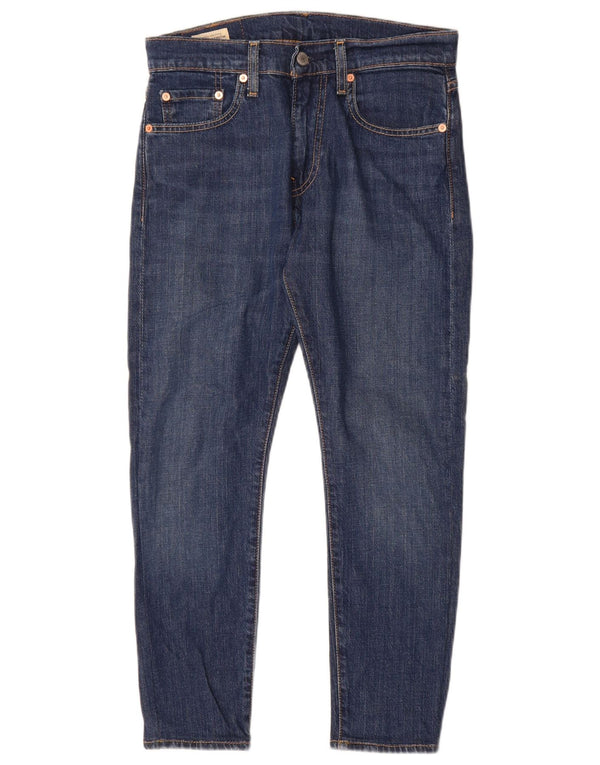 Levi's Damen 512 Slim Tapered Jeans W29 L28 Marineblaue Baumwolle
