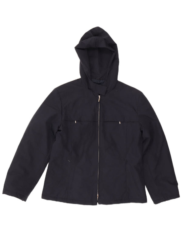 Marella Damen-Windbreakerjacke mit Kapuze, UK 12, mittelmarineblau, Polyester