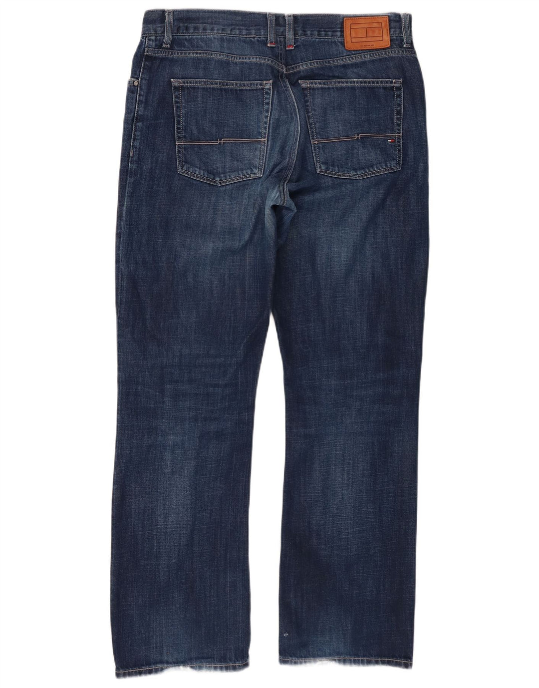 Tommy Hilfiger Herren Straight Jeans W36 L32 Blaue Baumwolle