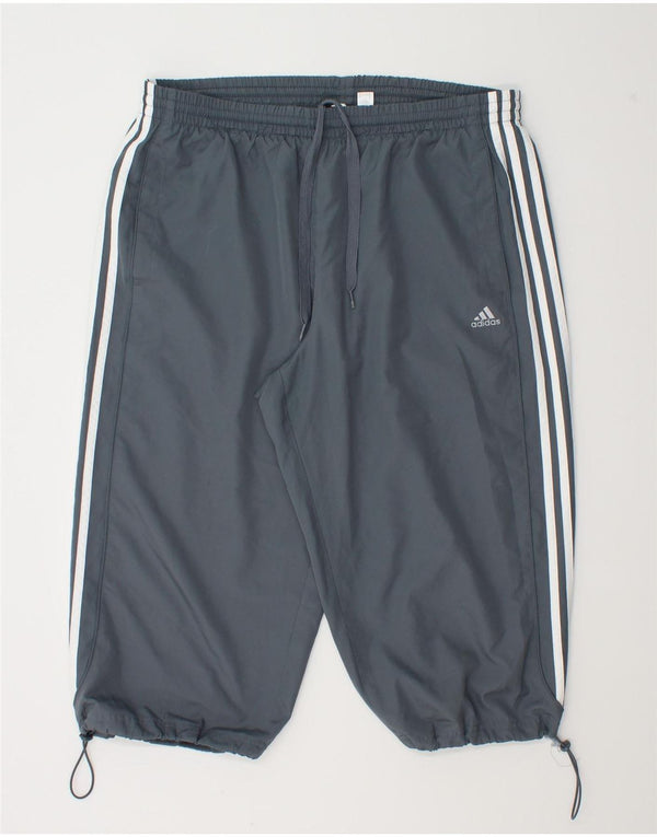 Adidas Herren Capri-Trainingshose XL Grau Polyester