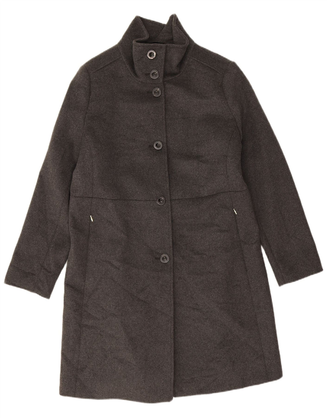 Esprit Damen Mantel UK 18 XL graue Wolle