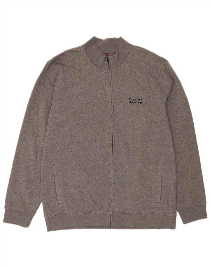 Carrera Herren-Trainingsanzug-Oberteil, Jacke, 2XL, Grau, Polyester