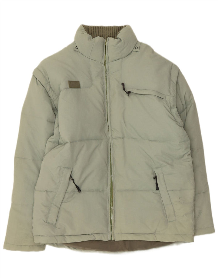 Fila Herren Wattierte Jacke UK 36 Small Grün Polyamid