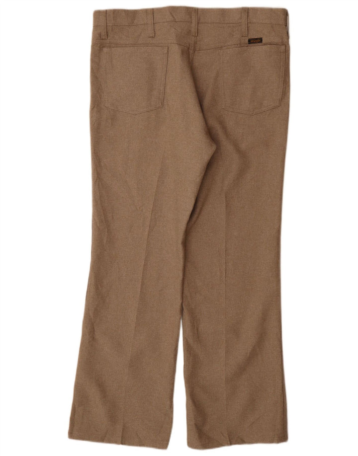 Wrangler Herren gerade Freizeithose W36 L29 Beige Polyester
