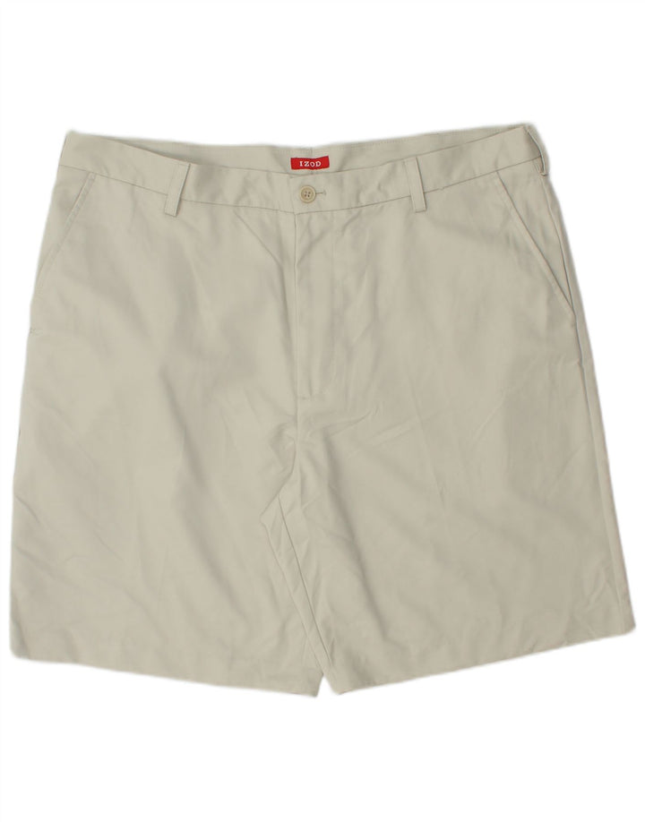IZOD Herren Chino-Shorts W40 XL Beige Polyester