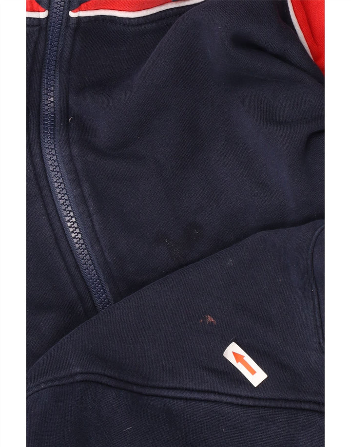 Fila Herren-Kapuzenpullover mit Reißverschluss, groß, Marineblau, Farbblock