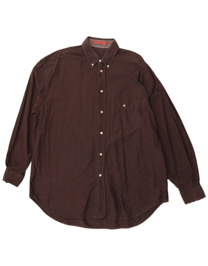 MURPHY & NYE Herrenhemd 2XL Graue Baumwolle