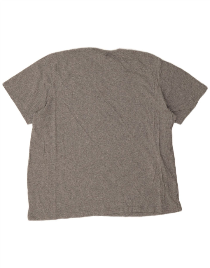 Adidas Herren T-Shirt Top 2XL Grau Baumwolle