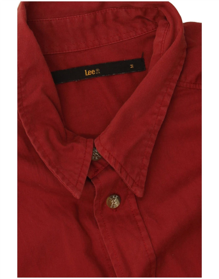Lee Herrenhemd aus mittelroter Baumwolle