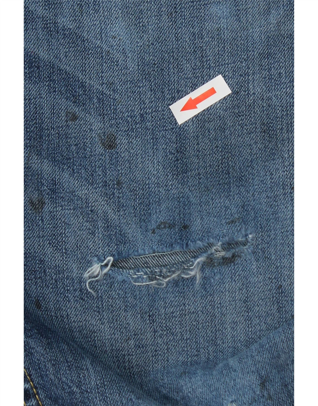 Levi's Herren 511 Distressed Slim Jeans W34 L34 Blaue Baumwolle