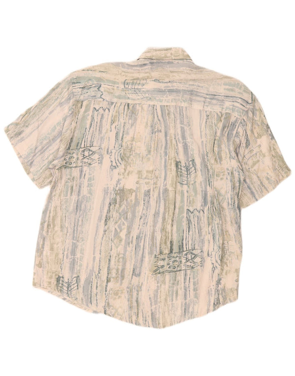 Vintage Herren Kurzarmshirt XL Mehrfarbig gestreift