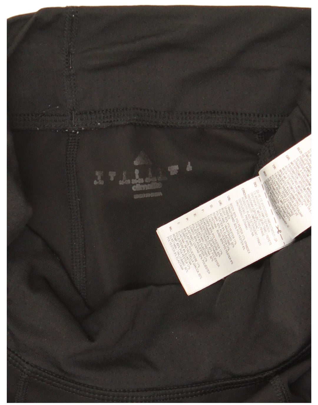 Adidas Damen Leggings UK 8/10 Small Schwarz Polyester