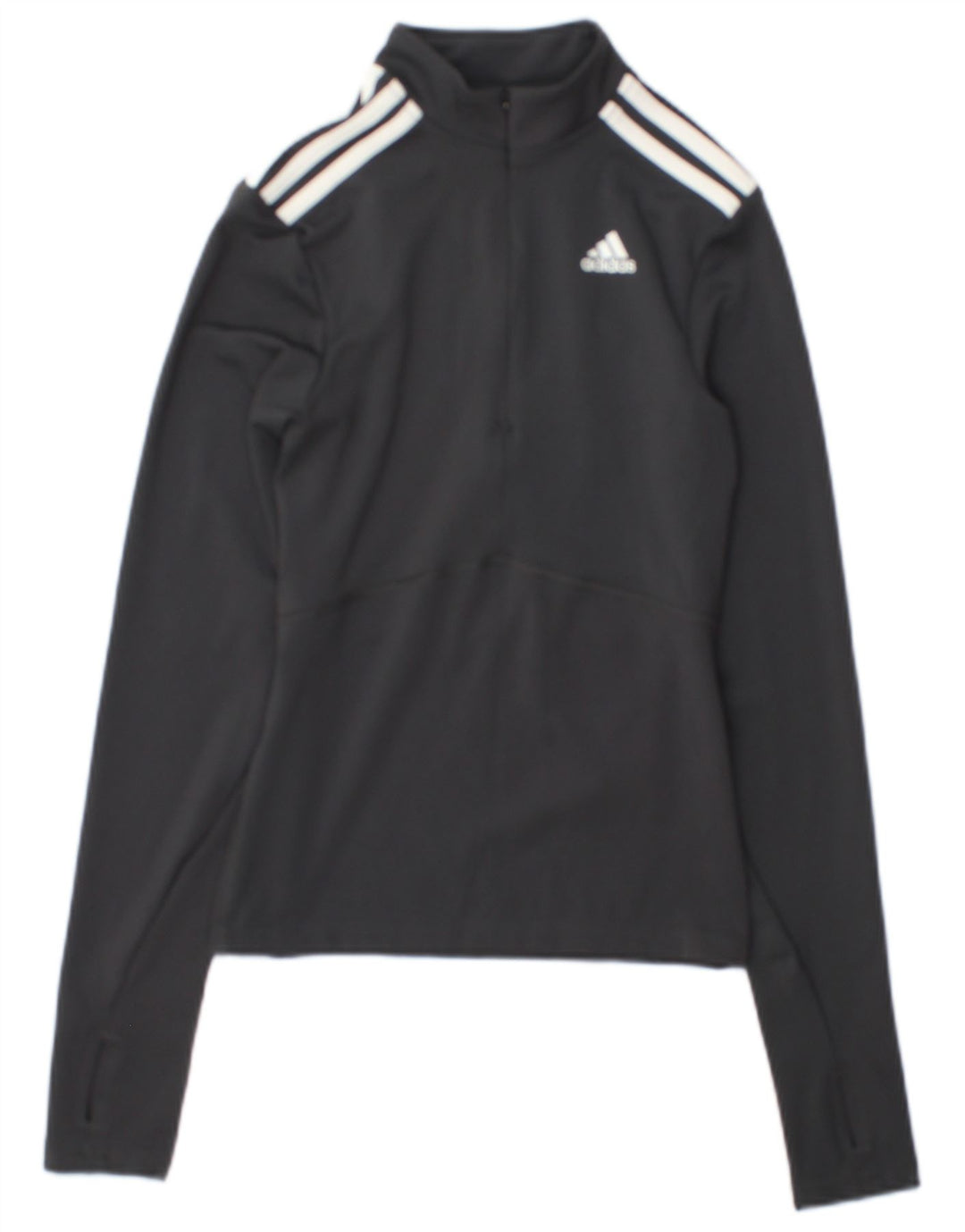 Adidas Damen-Trainingsanzug mit Reißverschluss, Pullover, UK, 4/6, XS, Grau, Farbblock