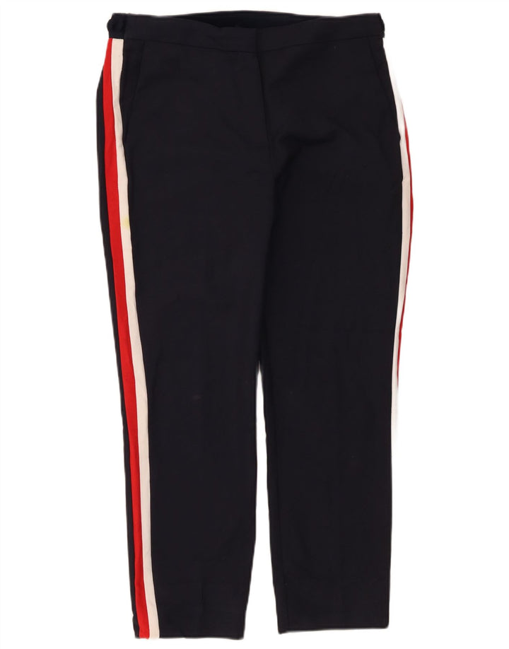 Kurze Hose von ZARA für Damen, Größe L, W30, L24, Marineblau, Farbblock