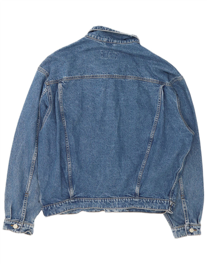 Vintage Herren Jeansjacke UK 42 XL Blaue Baumwolle