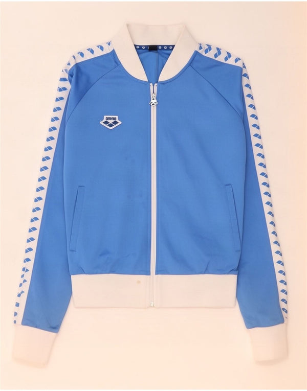 Arena Damen-Trainingsanzugoberteil mit Grafik, UK 6, XS, Blau, Farbblock