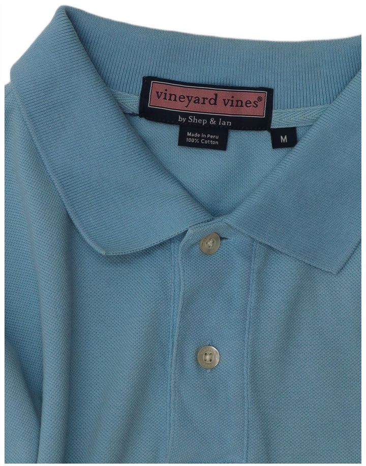 VINEYARD VINES Herren-Poloshirt aus mittelblauer Baumwolle