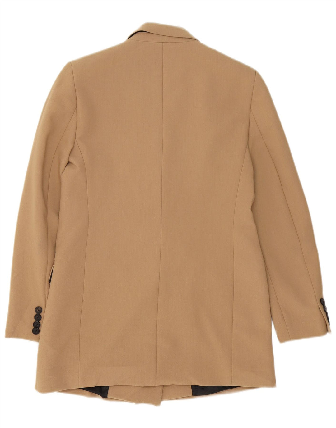 Zara Damen übergroße zweireihige Blazerjacke UK 6 XS Beige