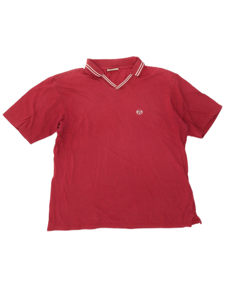 Sergio Tacchini Herren Poloshirt XL Burgund