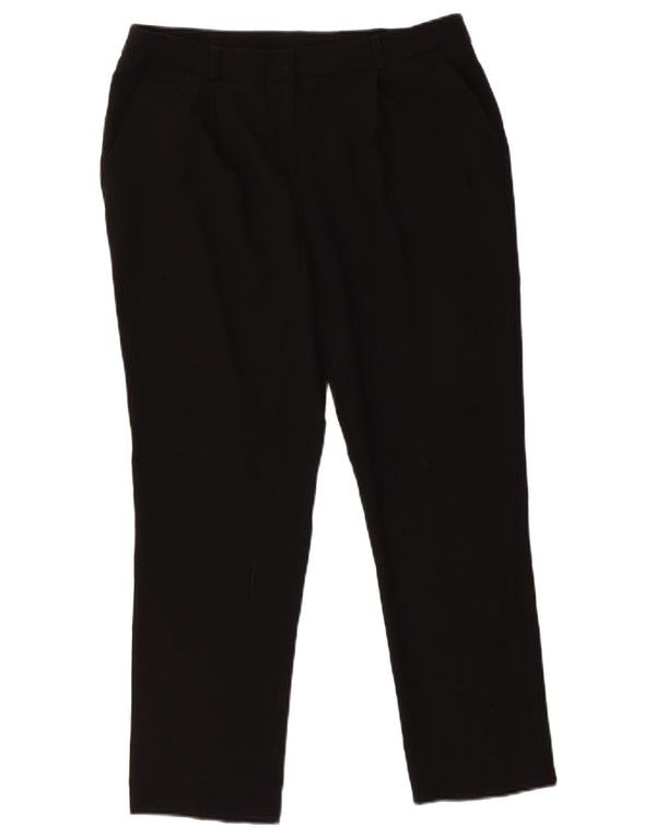 M&Co Damen Slim Chino-Hose UK 12 Medium W32 L25 Schwarz Polyester