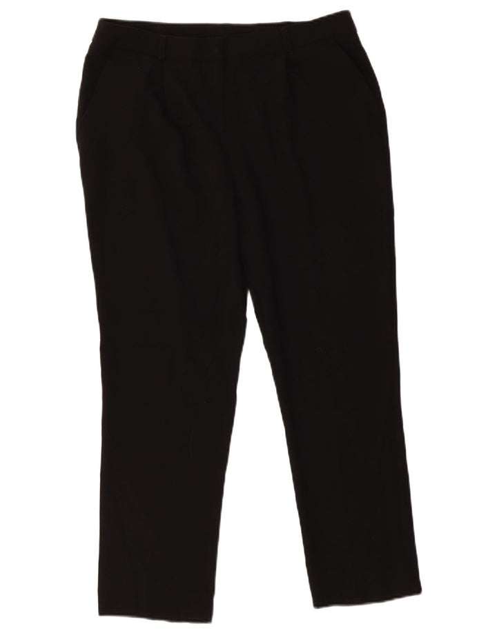 M&Co Damen Slim Chino-Hose UK 12 Medium W32 L25 Schwarz Polyester