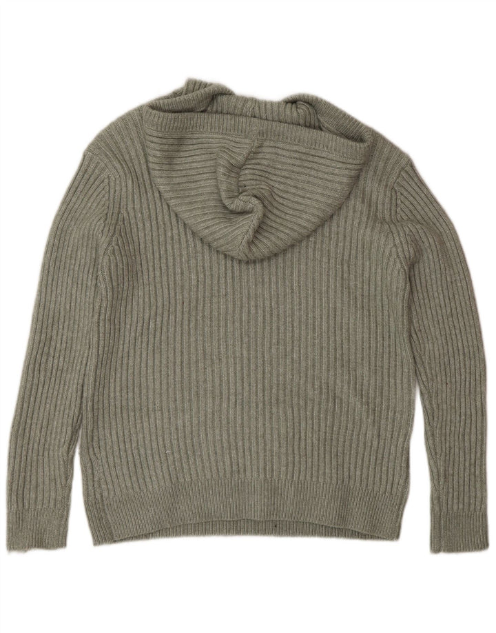 Marks & Spencer Damen Kapuzenpullover UK 14 Mittelgrün Polyester