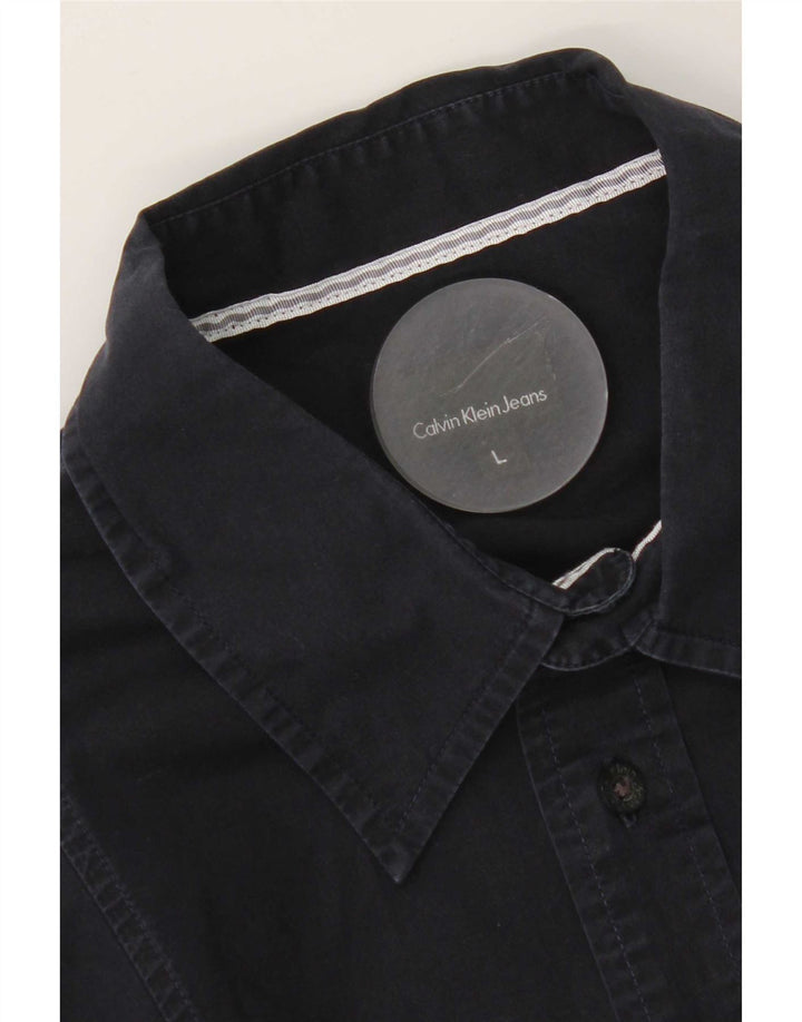 Calvin Klein Jeans Herrenhemd Large Marineblau