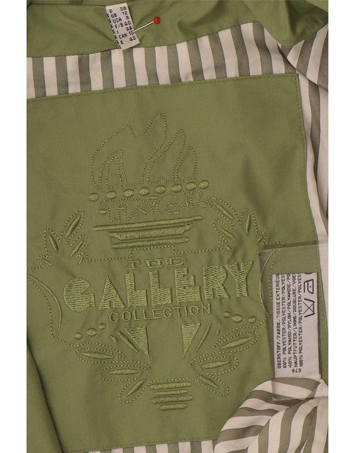 Gallery Damen-Regenjacke mit Kapuze, übergroß, UK 12, mittelgrün, Polyester
