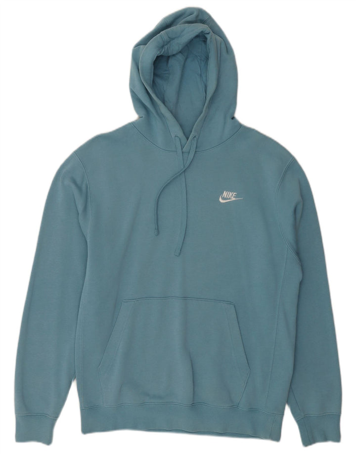 Nike Herren Kapuzenpullover, klein, blau, Baumwolle, Sport