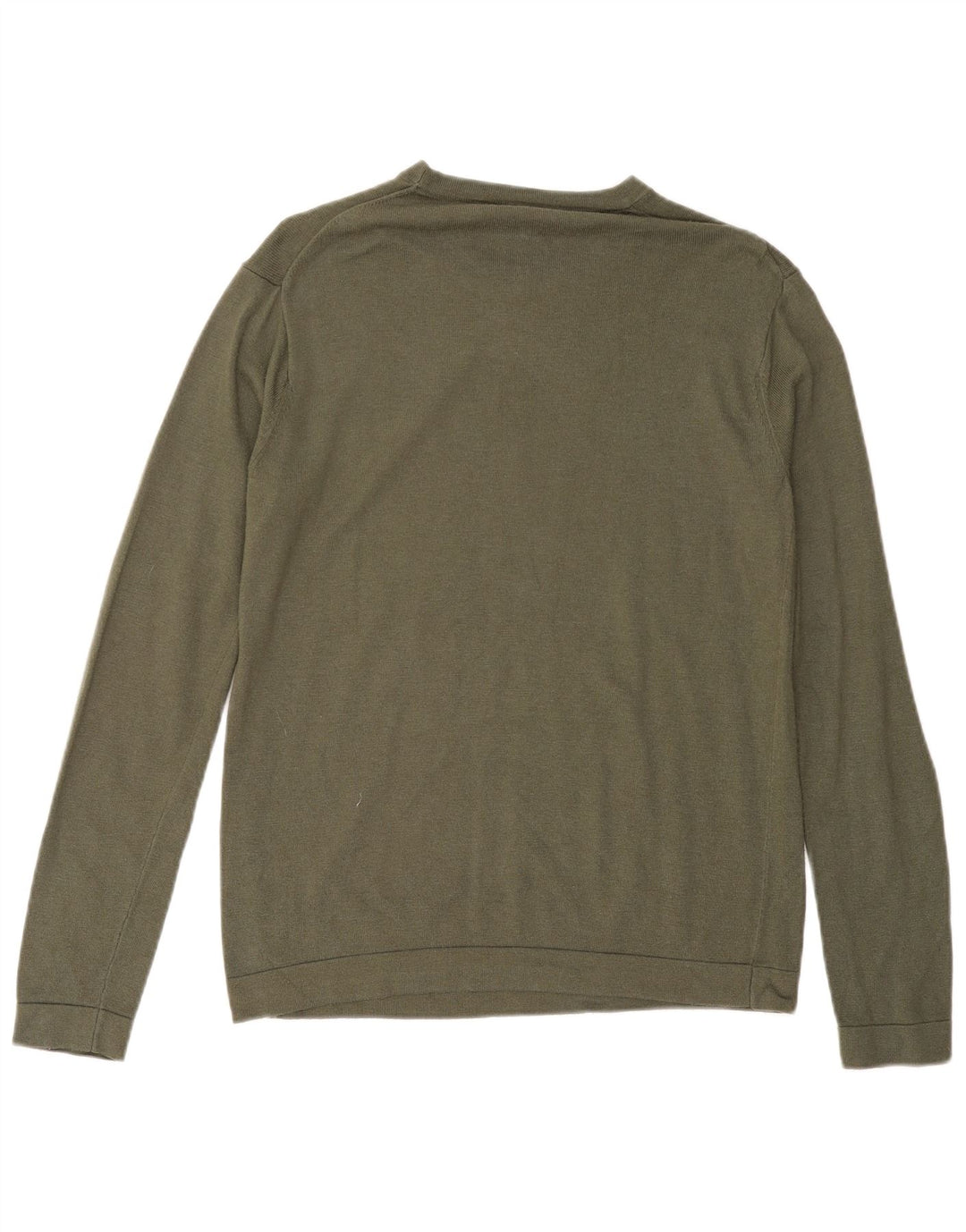 BENETTON Herren-Pullover mit Rundhalsausschnitt, Mittelkhaki