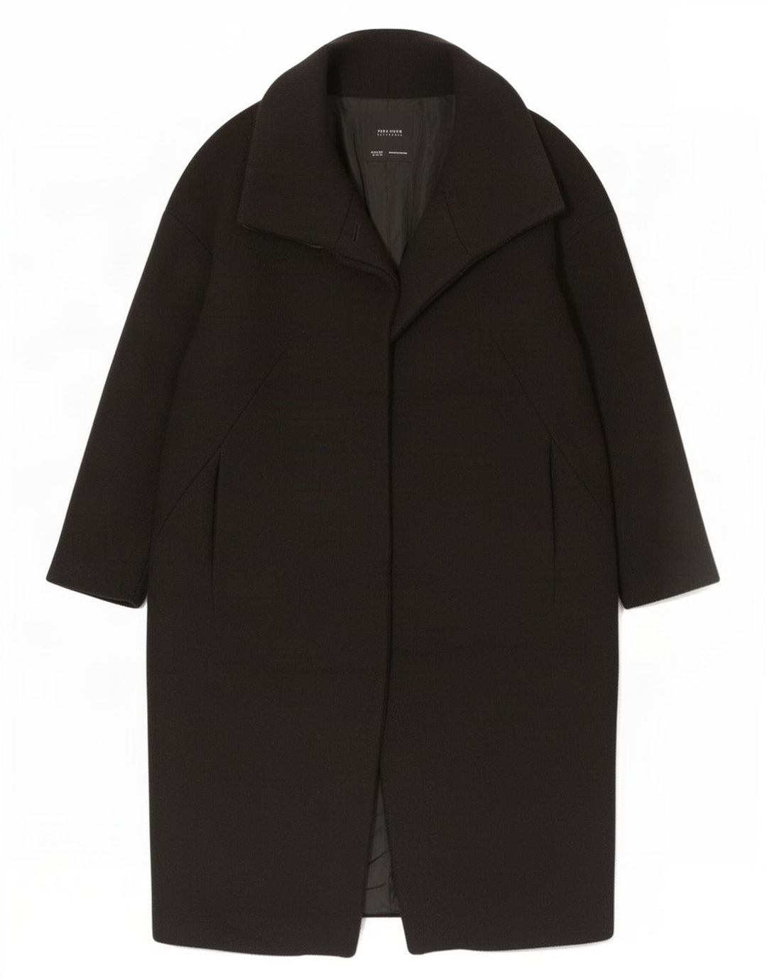 Zara Damen Übergroßer Mantel UK 6 XS Schwarz