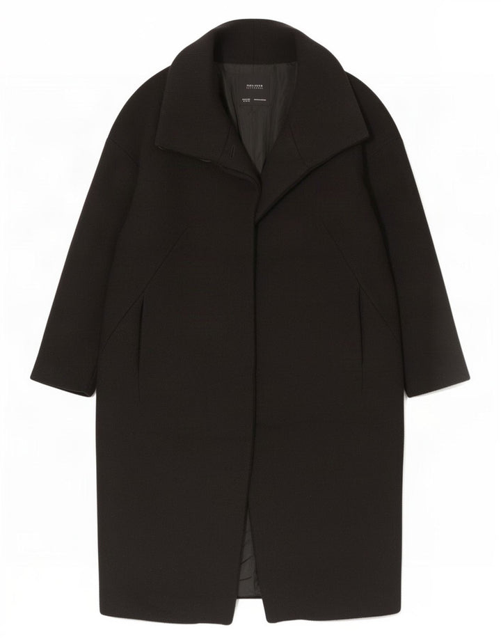 Zara Damen Übergroßer Mantel UK 6 XS Schwarz