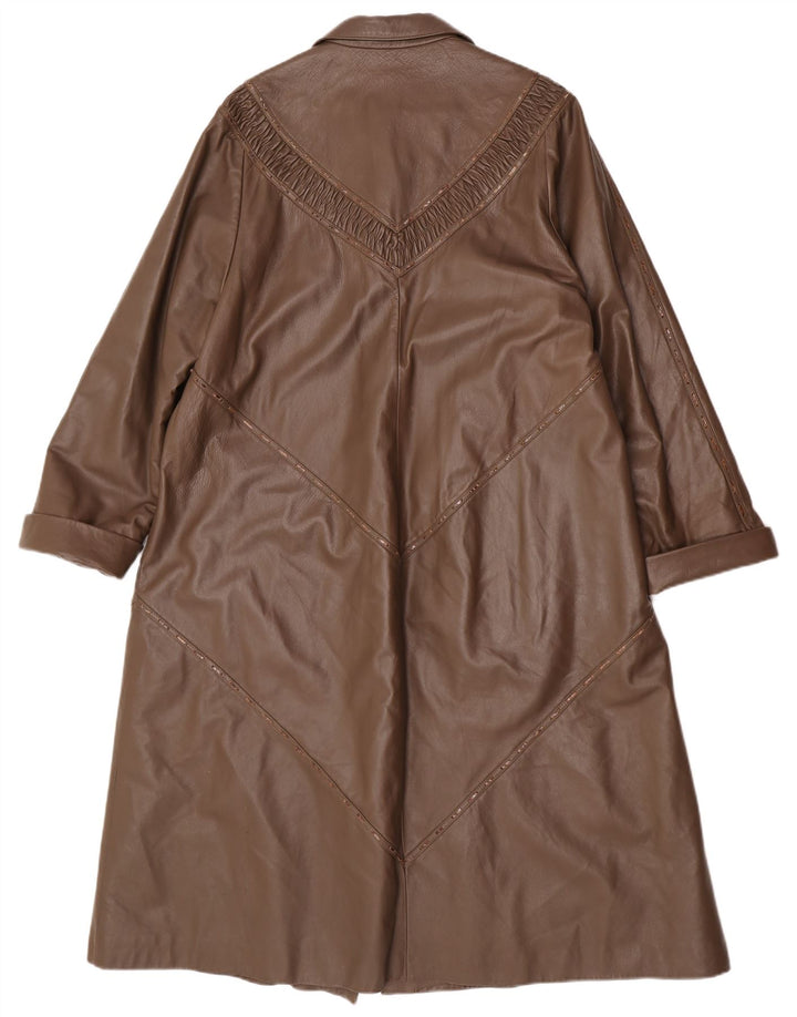 Your Sixth Sense Damen Ledermantel UK 16 Large Braun