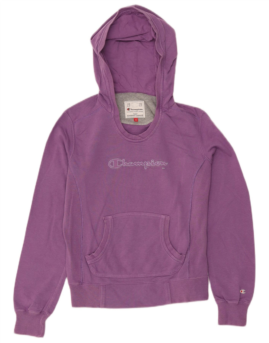 CHAMPION Damen Heritage Classics Kapuzenpullover UK 14 Medium Lila