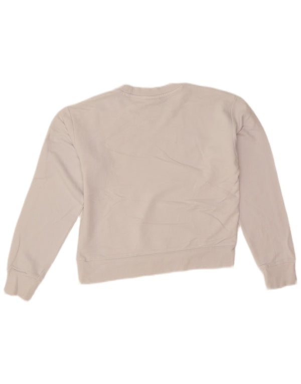 Champion Sweatshirt-Pullover mit Grafik für Mädchen, 11–12 Jahre, Größe L, weiße Baumwolle
