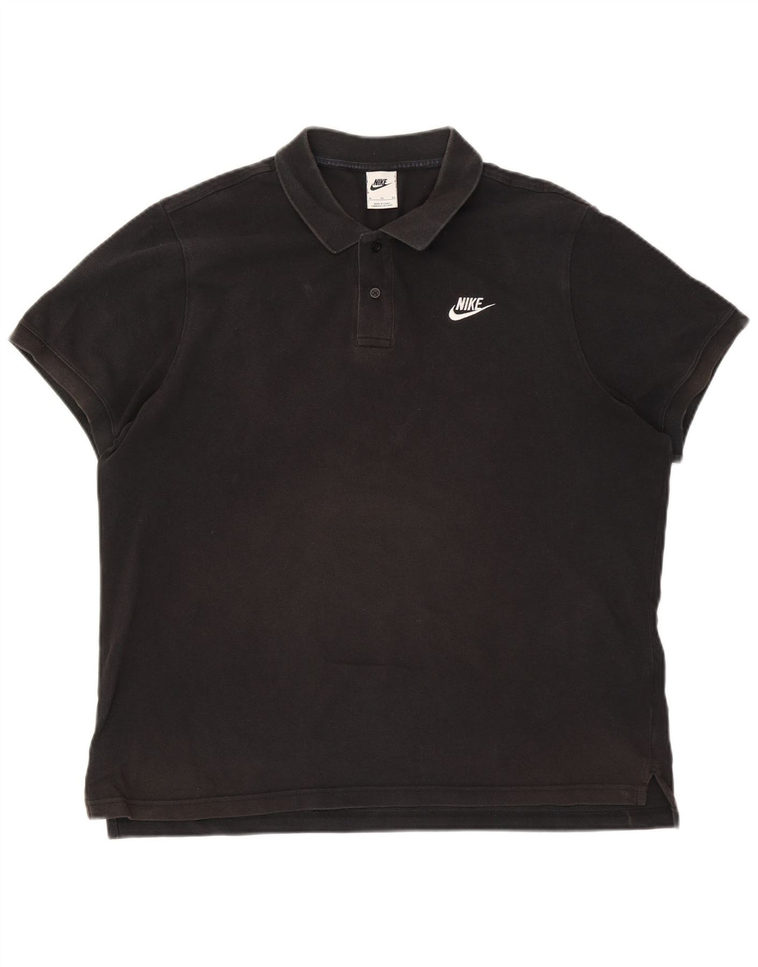 Nike Herren-Poloshirt XL aus schwarzer Baumwolle