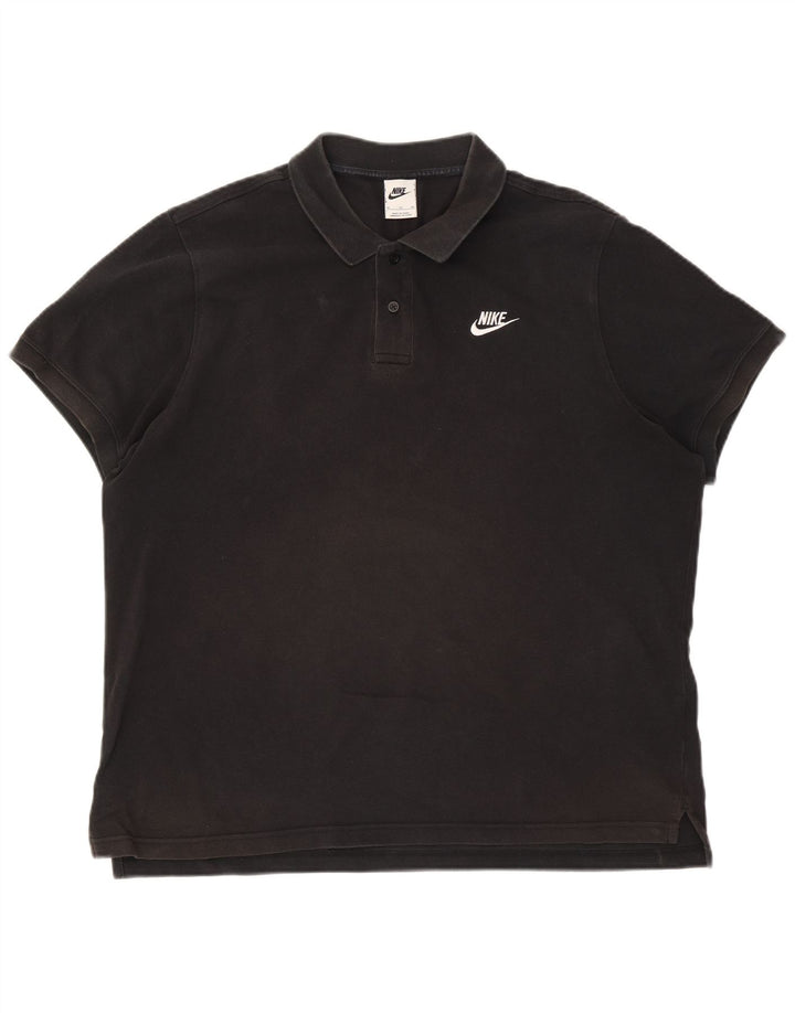 Nike Herren-Poloshirt XL aus schwarzer Baumwolle