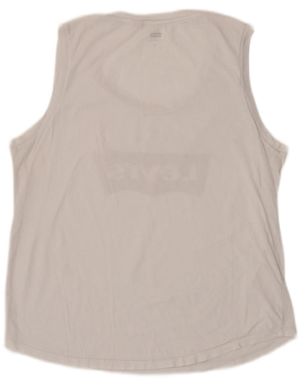 Levi's Damen Graphic Vest Top UK 12 Mittelweiß