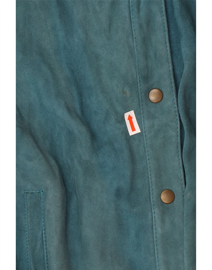 Vintage Damen Bomberjacke EU 36 Kleiner grüner Farbblock