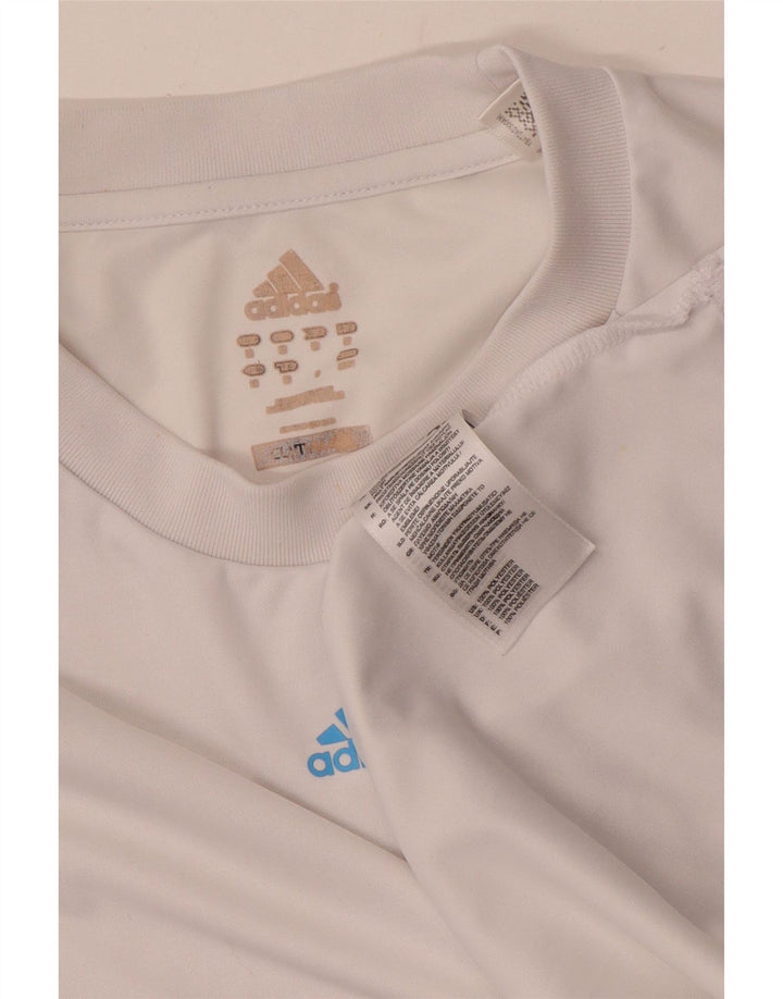 Adidas Herren F50 Graphic T-Shirt Top Mittelweißes Polyester