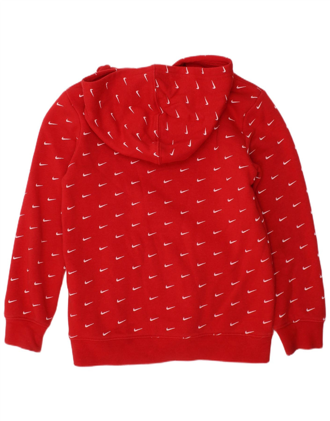 NIKE Boys Graphic Hoodie Jumper 5-6 Years Medium  Red Cotton