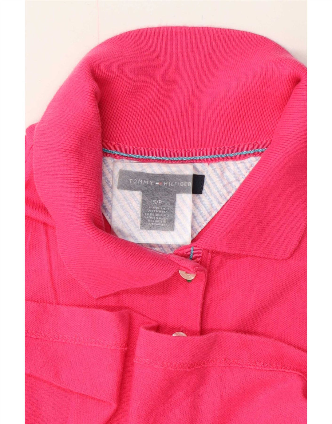Tommy Hilfiger Damen Poloshirt UK 10 Small Pink