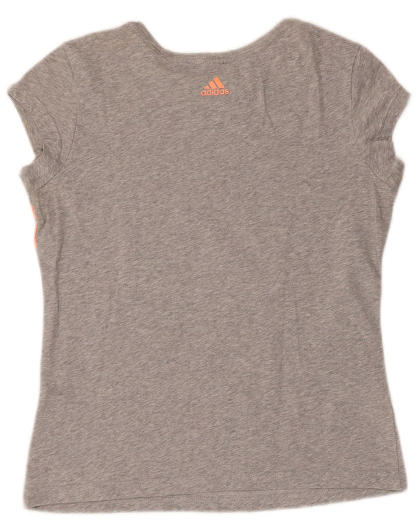 Adidas Damen Graphic T-Shirt Top UK 8/10 Small Grau