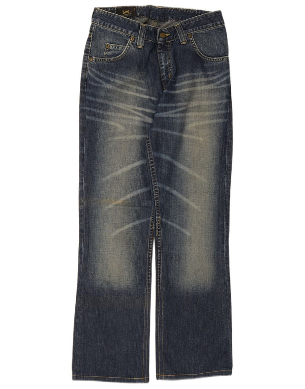 LEE Damen Felton Flared Jeans W29 L29 Blaue Baumwolle