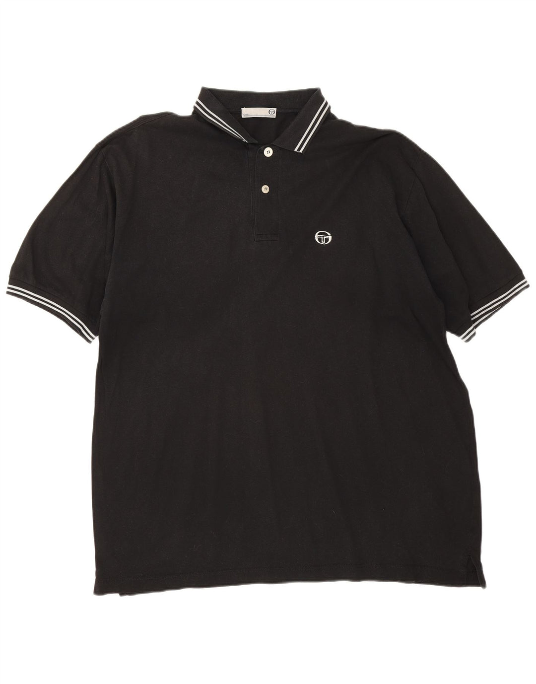 Sergio Tacchini Herren Poloshirt 2XL Schwarz