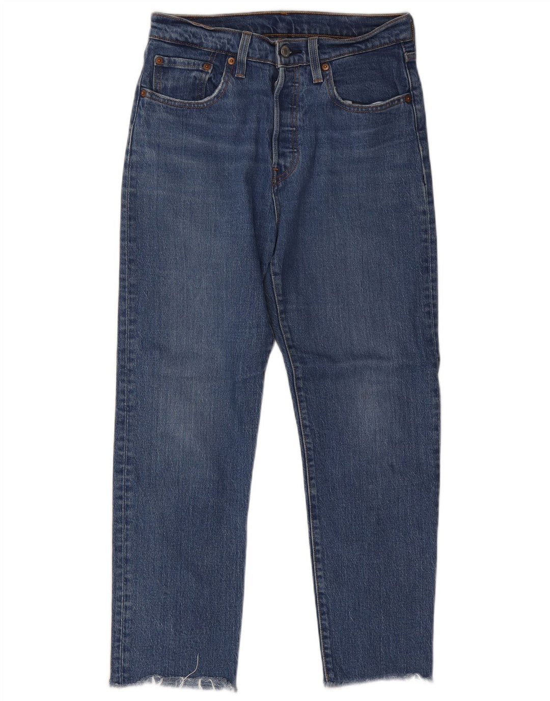 Levi's Damen 501 Straight Jeans W27 L26 Blaue Baumwolle