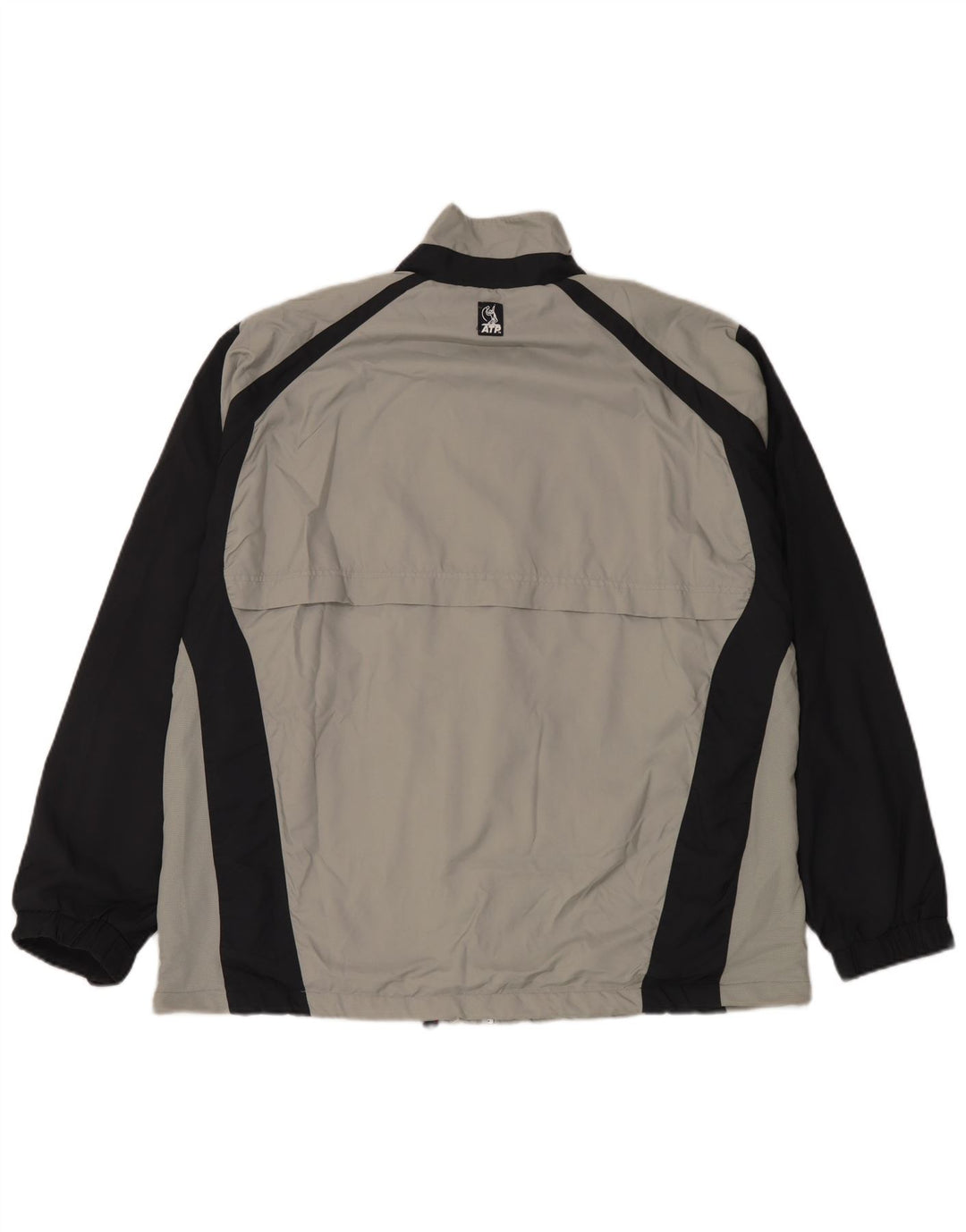 Lotto Herren-Trainingsanzugoberteil, Jacke, 3XL, graues Colourblock-Polyester