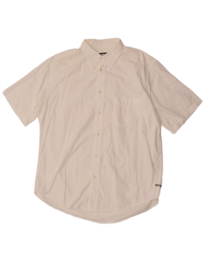 BELFE & BELFE Herren Kurzarmhemd 2XL Weiße Baumwolle
