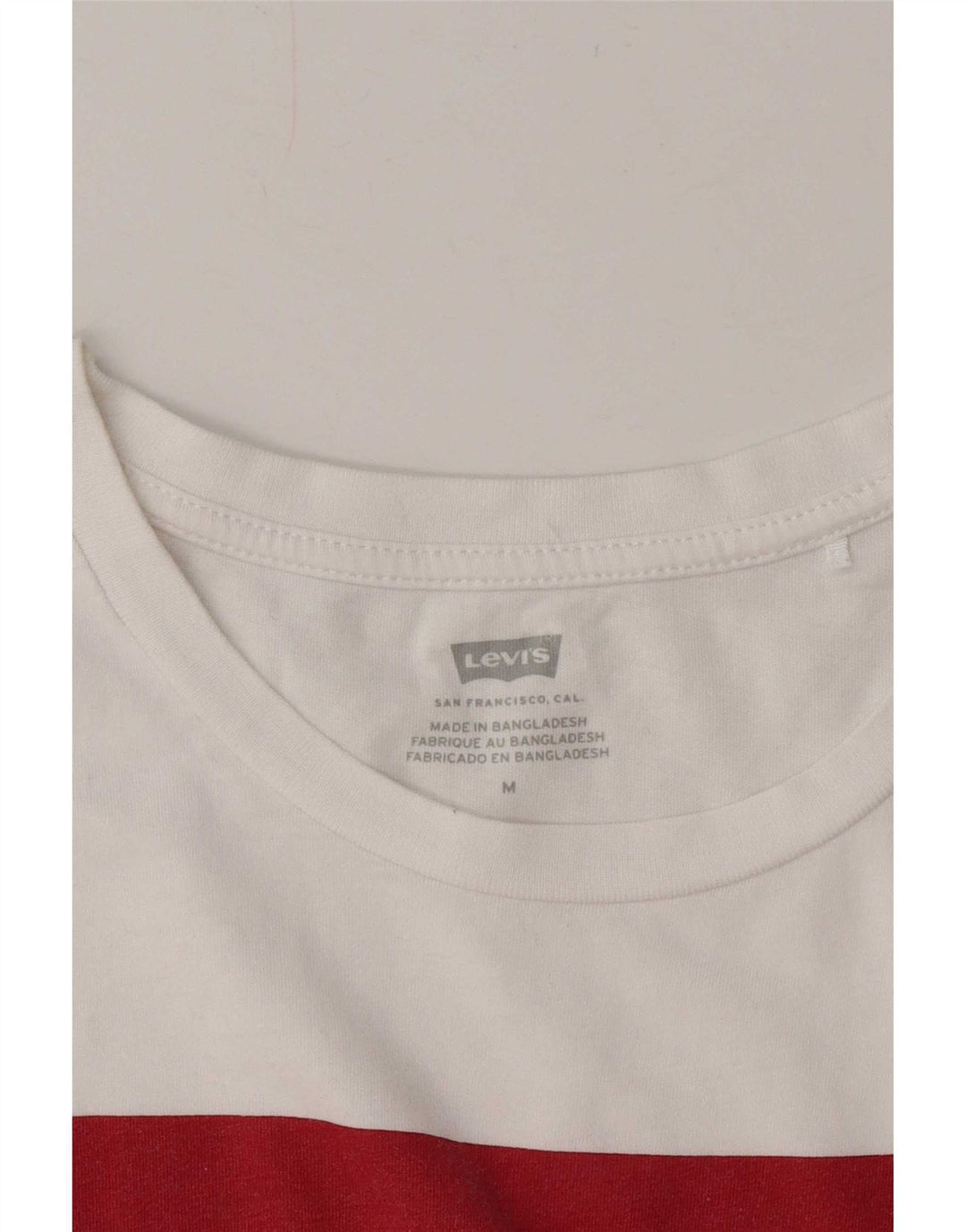Levi's Damen Grafik-T-Shirt-Oberteil UK 14 Mittelweiß