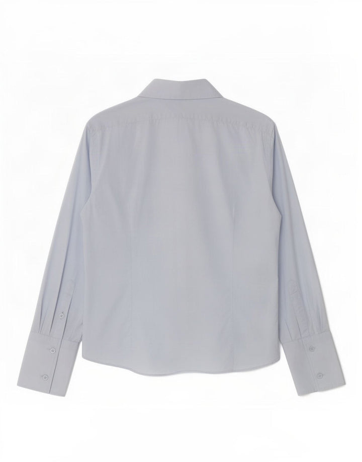 Trussardi Herrenhemd Größe 41 16 Große blaue Baumwolle